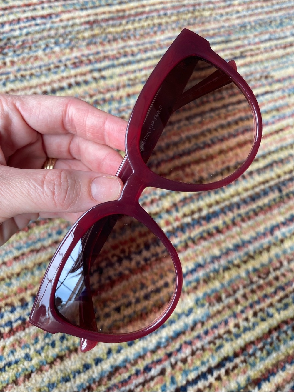Burgundy LOFT classic sunglasses